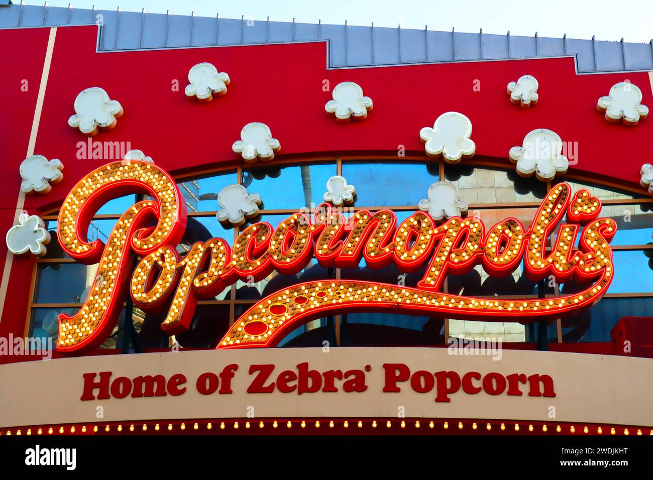 Universal City, Hollywood, California POPCORNOPOLIS Home of Zebra ...
