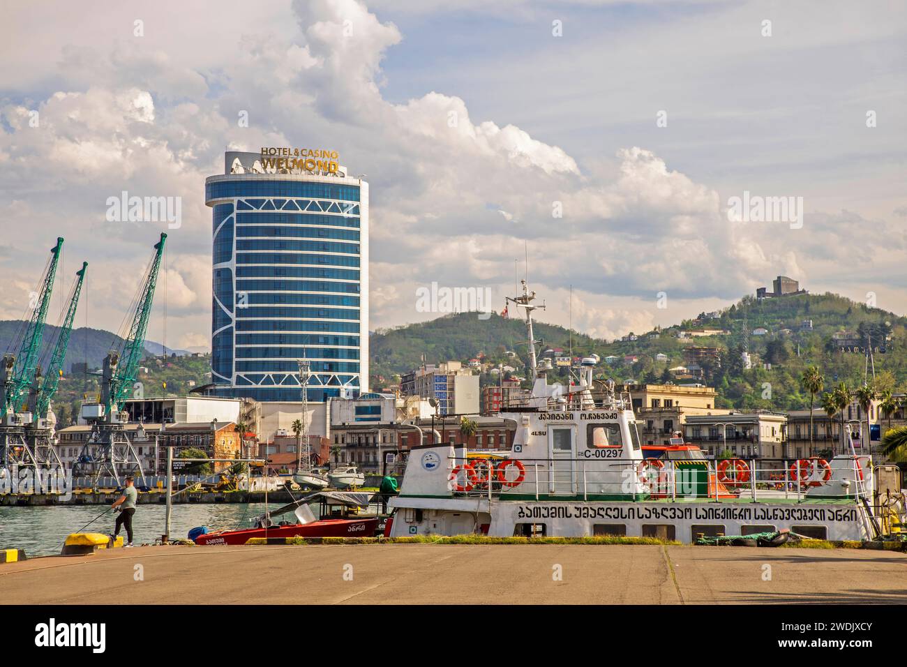 Port in Batumi. Autonomous Republic of Adjara. Georgia Stock Photo