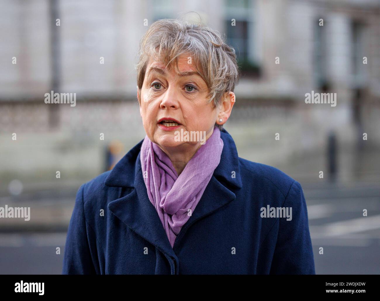 London UK 21st Jan 2024 Shadow Home Secretary Yvette Cooper At   London Uk 21st Jan 2024 Shadow Home Secretary Yvette Cooper At The Bbc Studios For Sunday With Laura Kuenssberg Credit Mark Thomasalamy Live News 2WDJXDW 