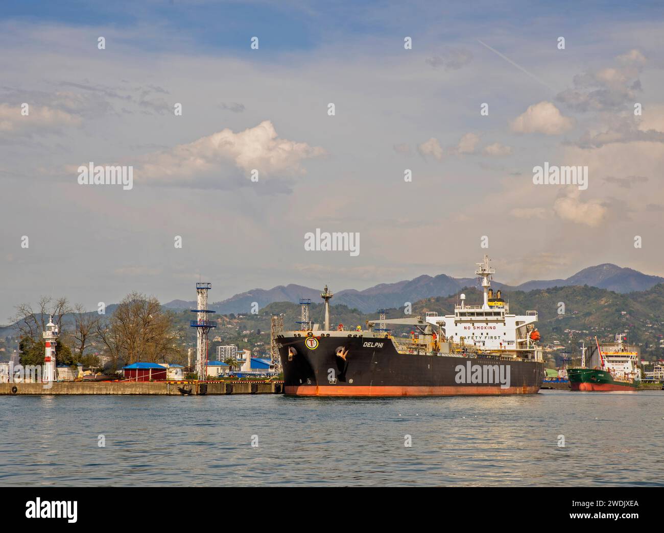 Port in Batumi. Autonomous Republic of Adjara. Georgia Stock Photo
