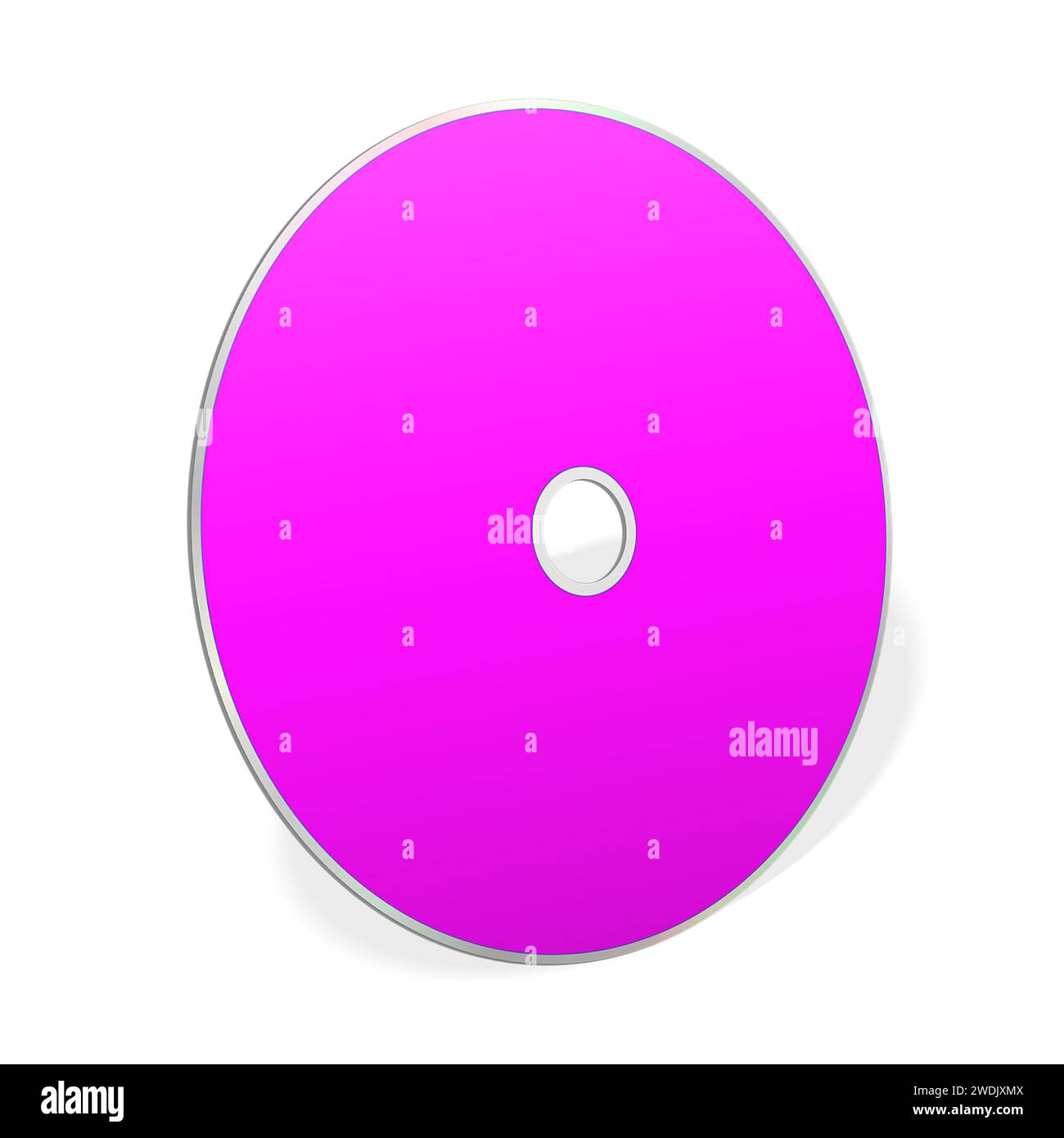 CD or DVD blank template magenta for presentation layouts and design