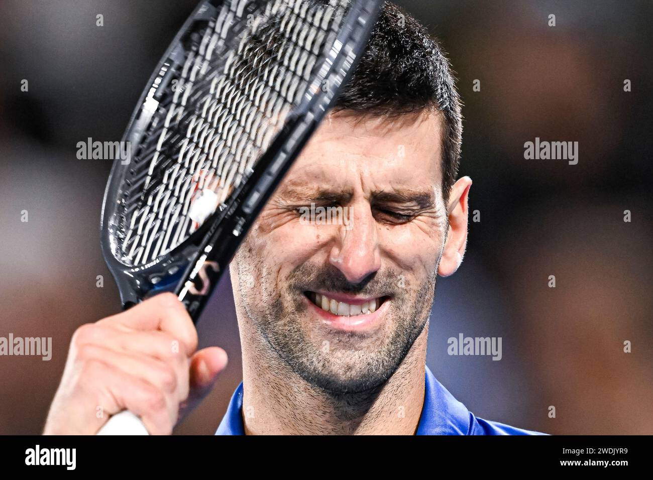 Novak Djokovic of Serbia during the Australian Open AO 2024 Grand Slam