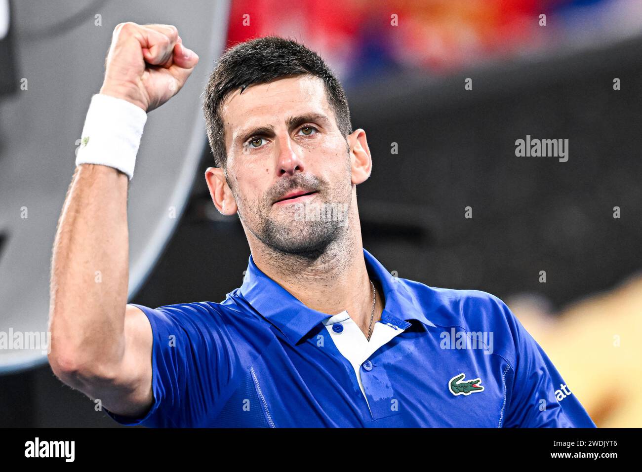 Novak Djokovic of Serbia during the Australian Open AO 2024 Grand Slam