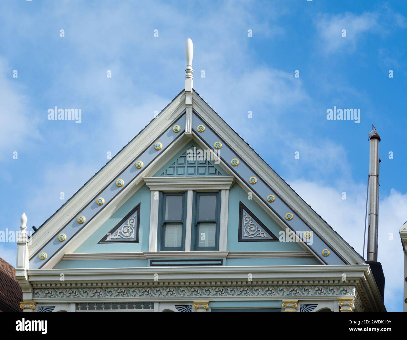 Victorian house roof sky detail hi-res stock photography and images - Alamy