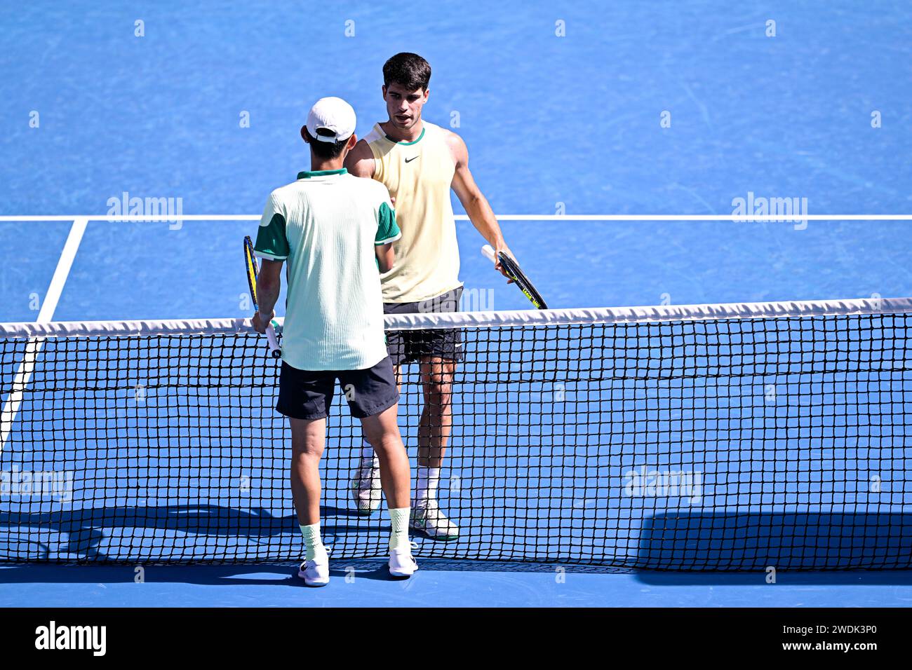 Paris, France. 20th Jan, 2024. Carlos Alcaraz during the Australian
