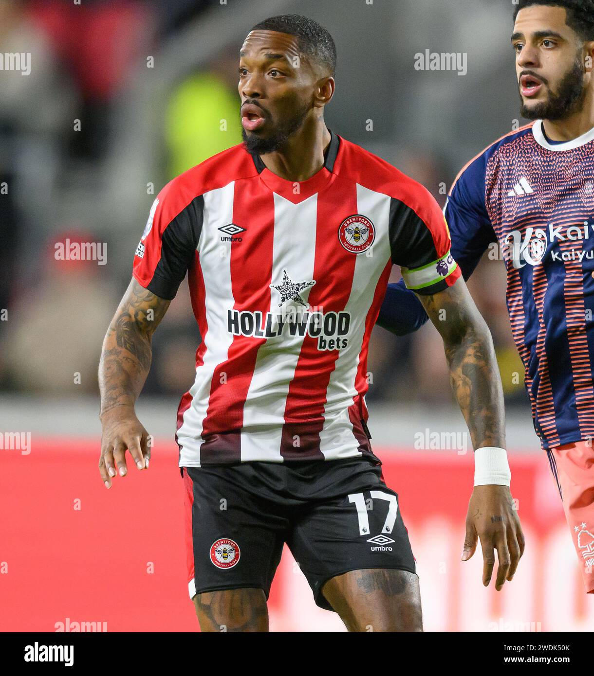 London UK 20th Jan 2024 Brentford V Nottingham Forest Premier   London Uk 20th Jan 2024 Brentford V Nottingham Forest Premier League Gtech Stadium Brentfords Ivan Toney In Action Picture Credit Mark Pain Alamy Live News 2WDK50K 