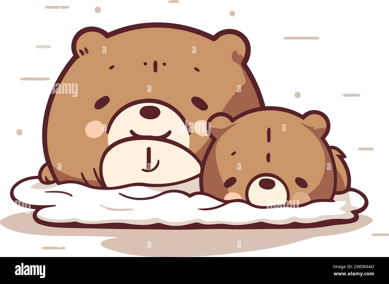 Baby sleeping teddy bear Stock Vector Images - Alamy