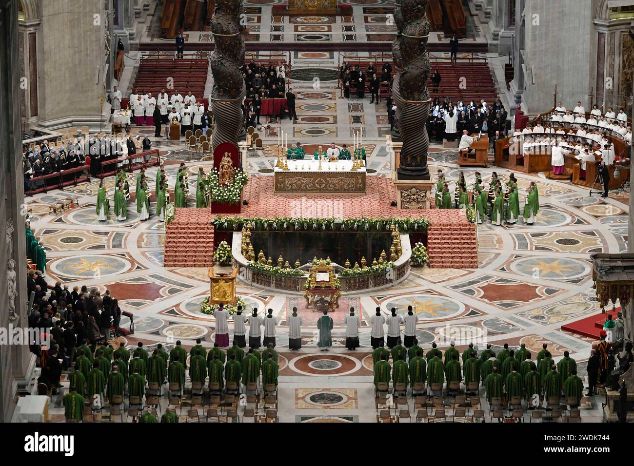 Vatican, Vatican. 21st Jan, 2024. Italy, Rome, Vatican, 2024/1/21.Pope