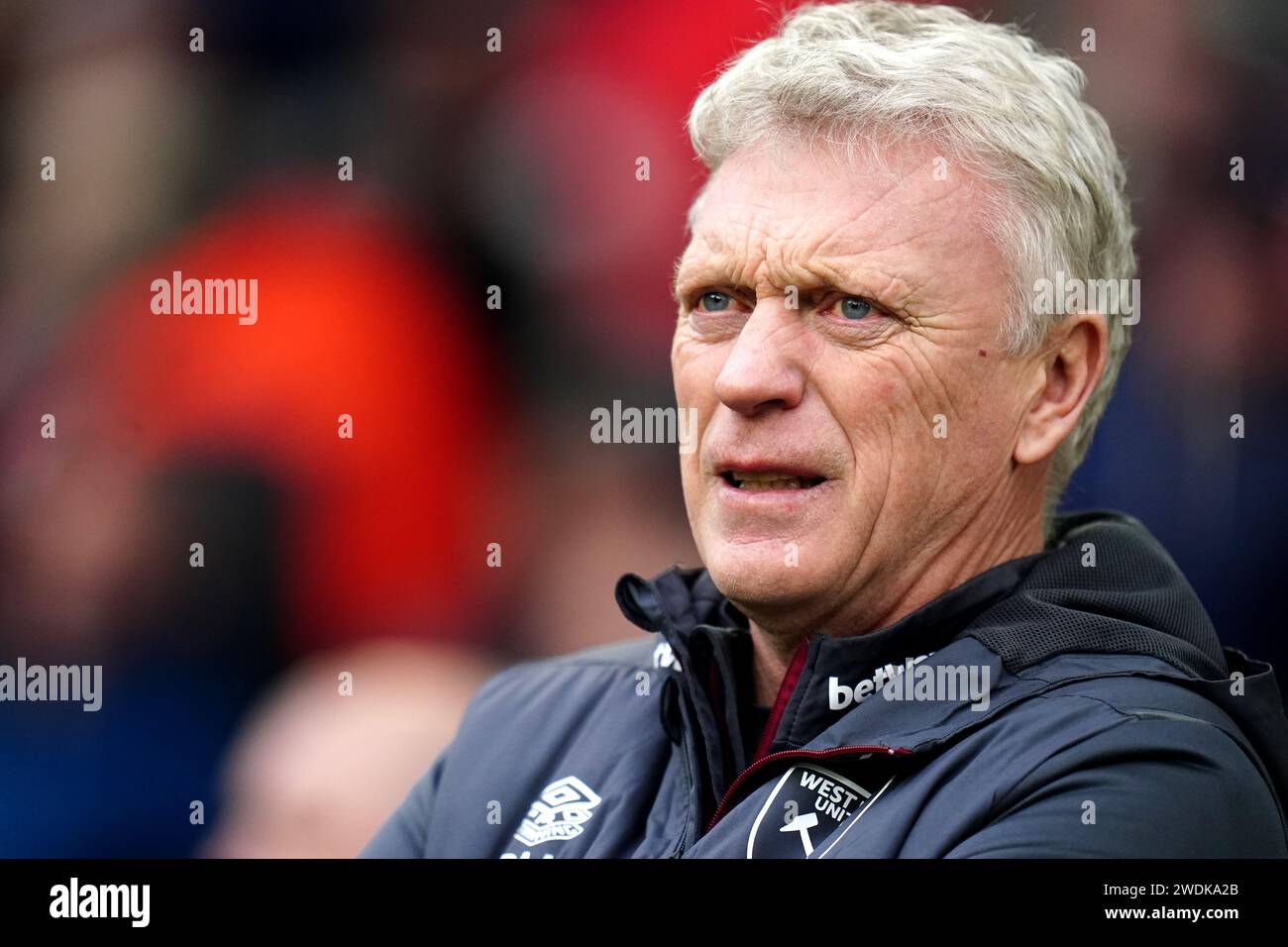 West Ham United manager David Moyes before the Premier League match at