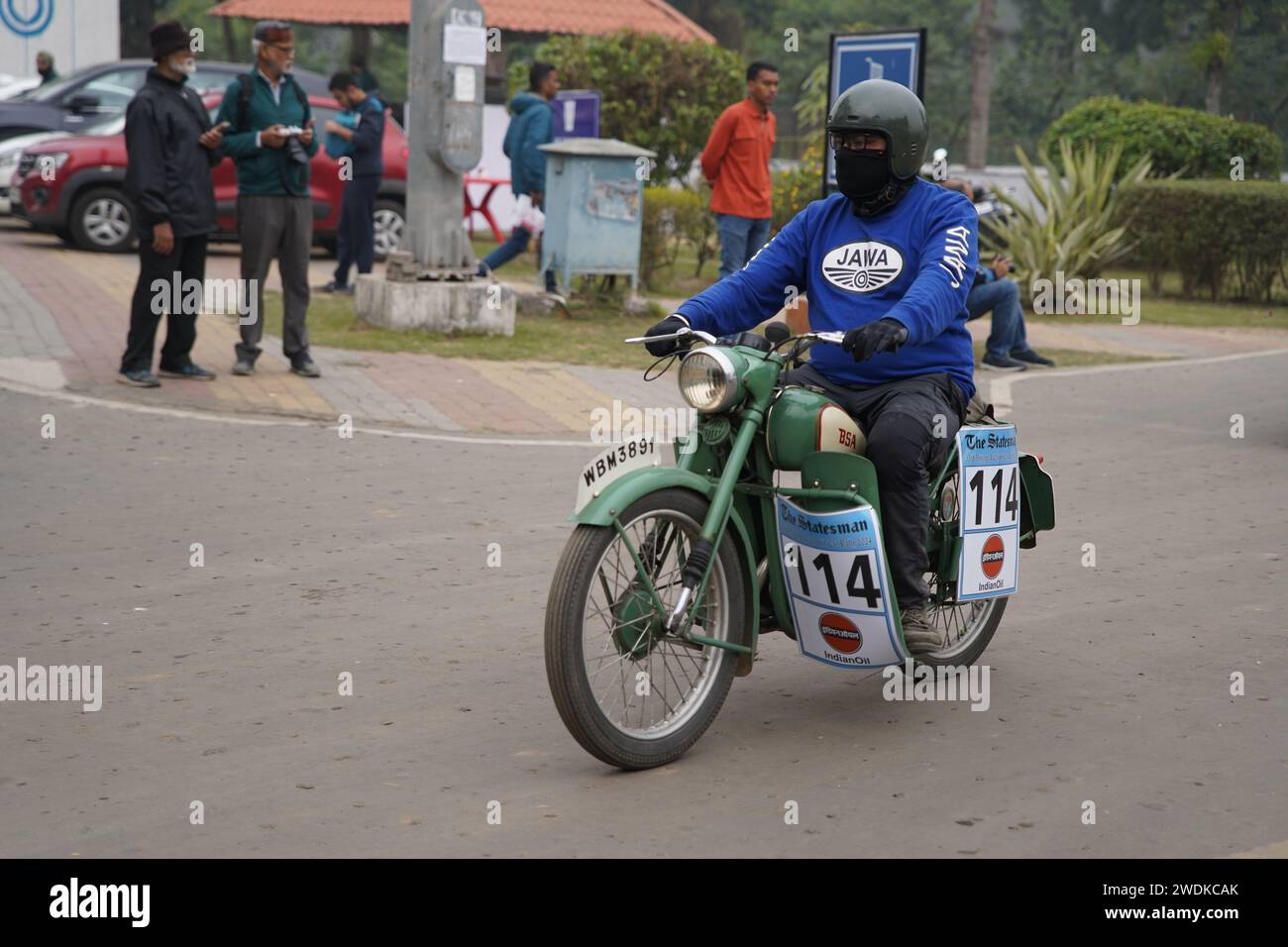 Two Wheeler Rally Kolkata, West Bengal, India. 21st Jan, 2024. In a dazzling display of ...
