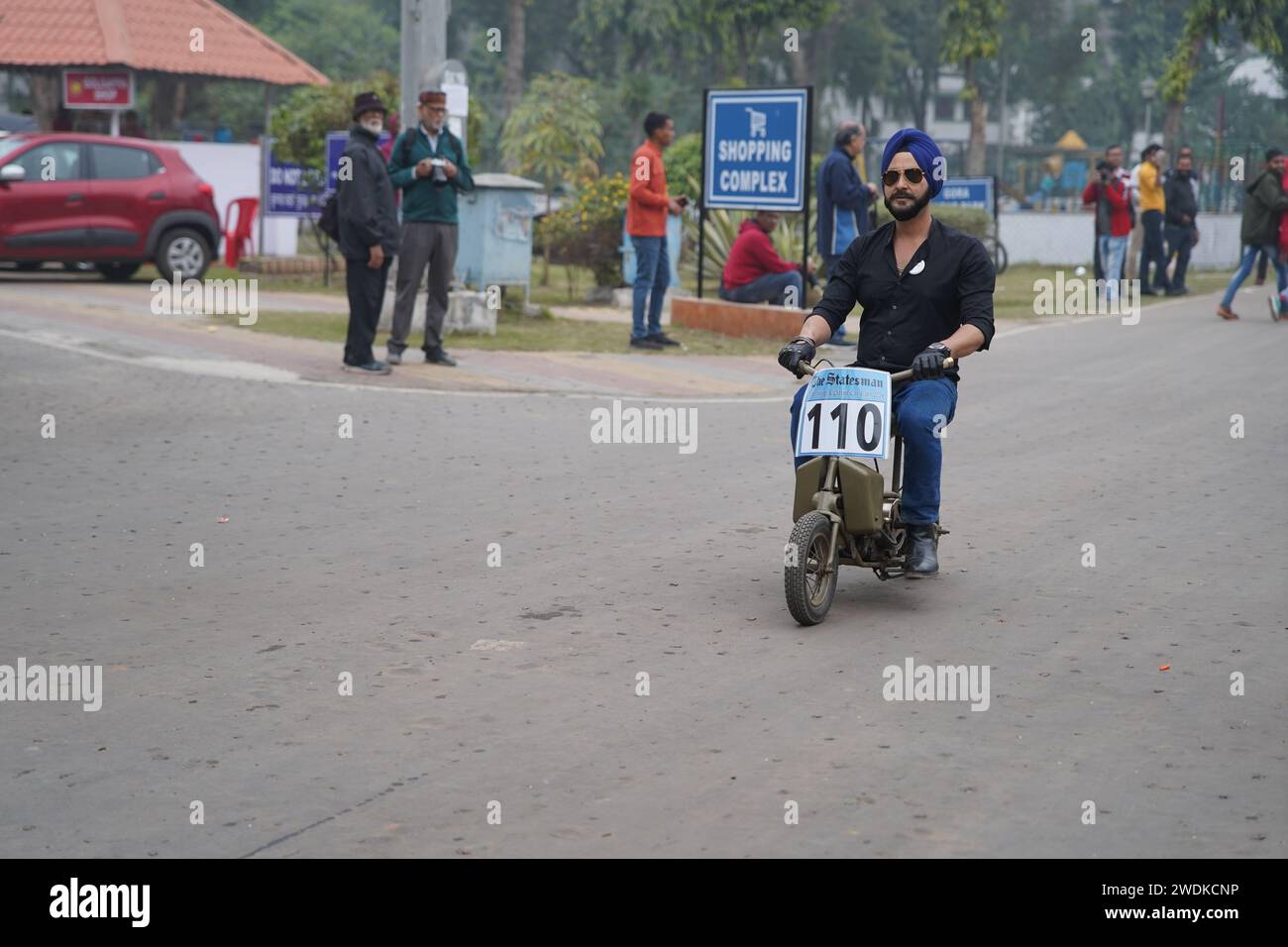Two Wheeler Rally Kolkata, West Bengal, India. 21st Jan, 2024. In a dazzling display of ...
