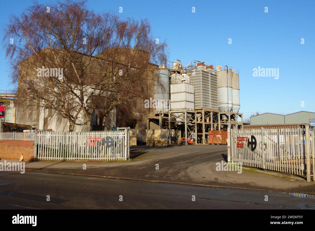 Henry Bell seed processing plant, Dysart Road, Grantham, Lincolnshire, England Stock Photo