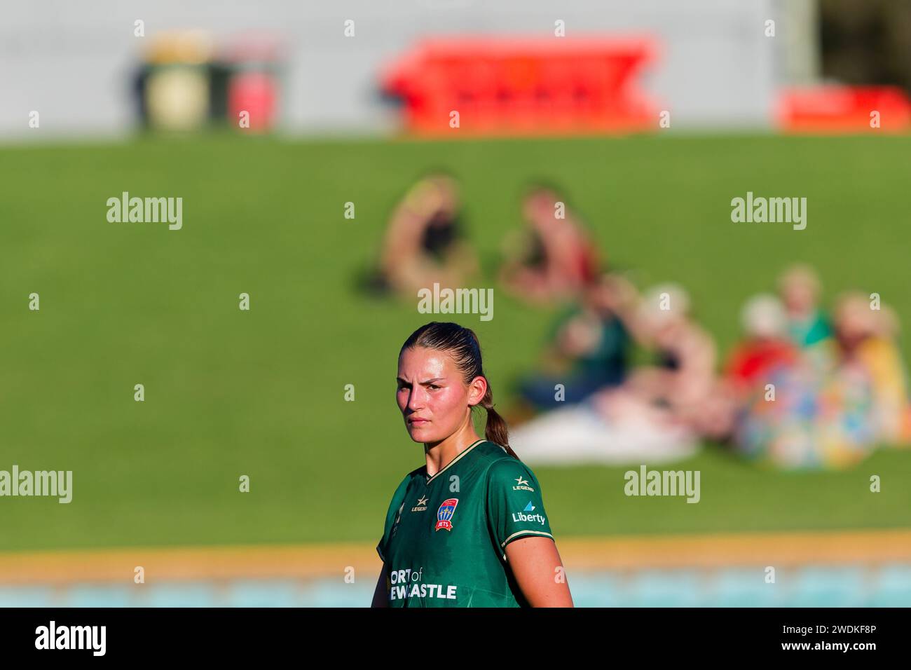 Sydney, Australia. 21st Jan, 2024. Isobel Nino of Newcastle Jets looks on during the A-League Women Rd13 match between Sydney FC and Newcastle Jets at Leichhardt Oval on January 21, 2024 in Sydney, Australia Credit: IOIO IMAGES/Alamy Live News Stock Photo
