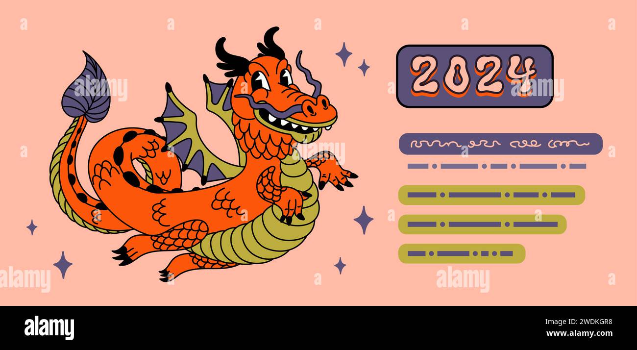 Chinese dragon, 2025 year lunar symbol Stock Vector Image & Art Alamy