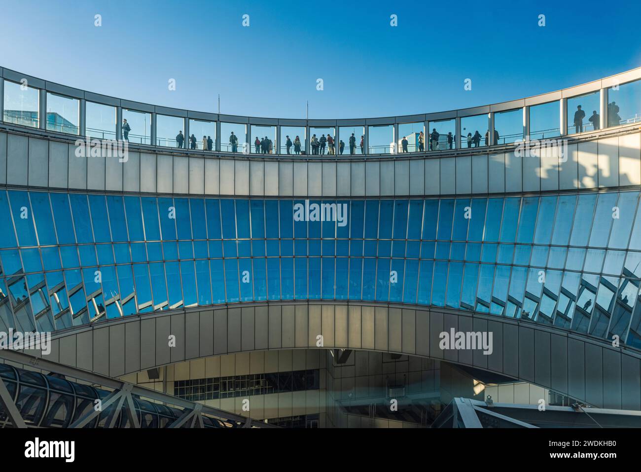 Upper observation platform Sky Building, Osaka, Japan Stock Photo - Alamy