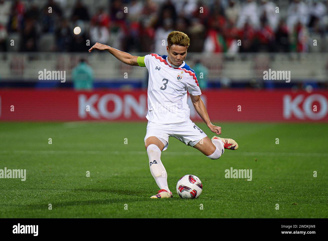 Doha, Qatar. 21 January, 2024. OMAN VS THAILAND ：Group F - AFC Asian Cup Qatar  at Abdullah Bin Khalifa Stadium. Credit: Meng Gao/Alamy Live News Stock Photo