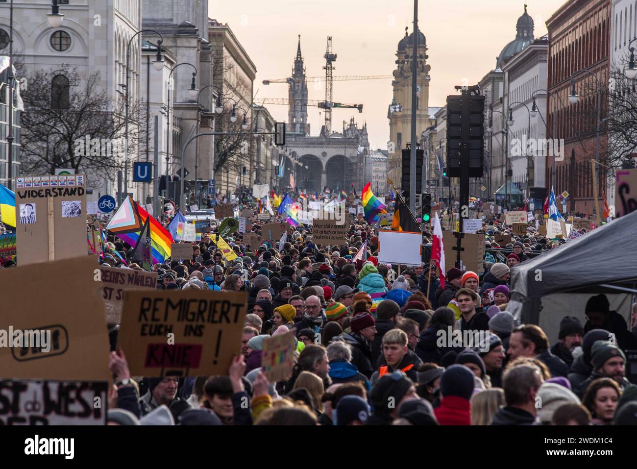 January 21, 2024: Joining over 100,000 people in cities across Germany ...