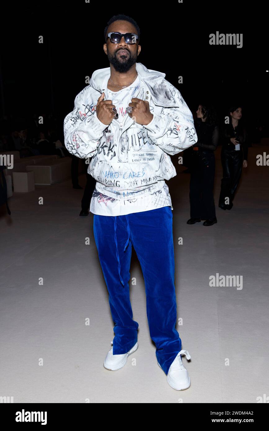 Paris Frankreich 20th Jan 2024 Fally Ipupa Attends BALMAIN Homme 