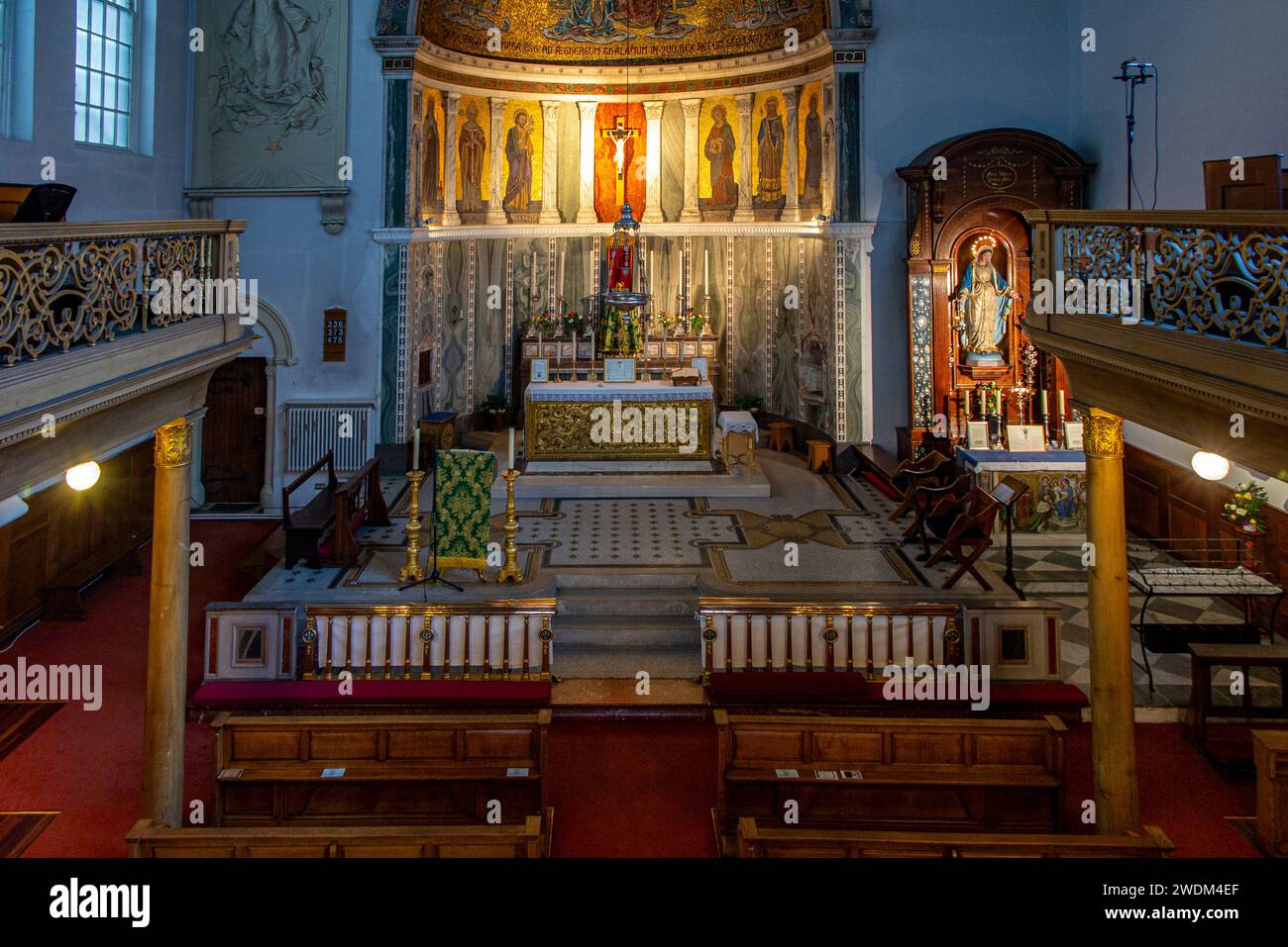 The Ordinariate of Our Lady of Walsingham church in Soho, London Stock Photo