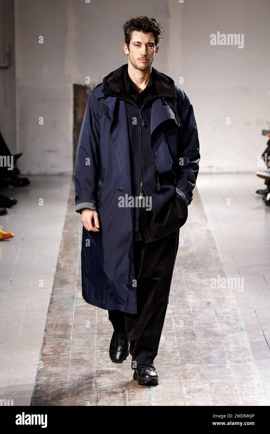YOHJI YAMAMOTO Homme Fall/Winter 20242025 Runway during Paris Fashion