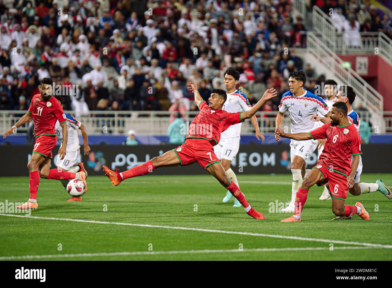 Doha, Qatar. 22 January, 2024. OMAN VS THAILAND ：Group F AFC Asian