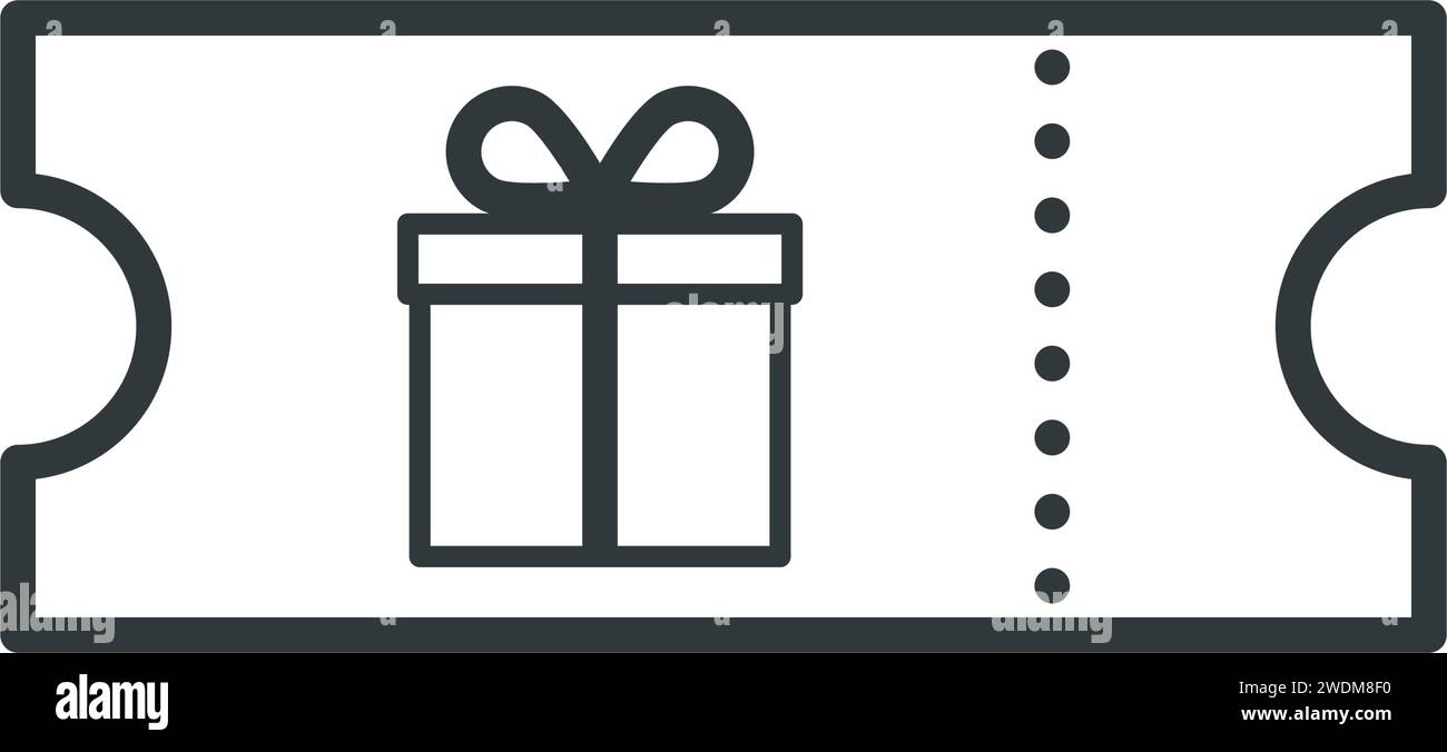 Gift voucher payment isolated one color icon Stock Vector