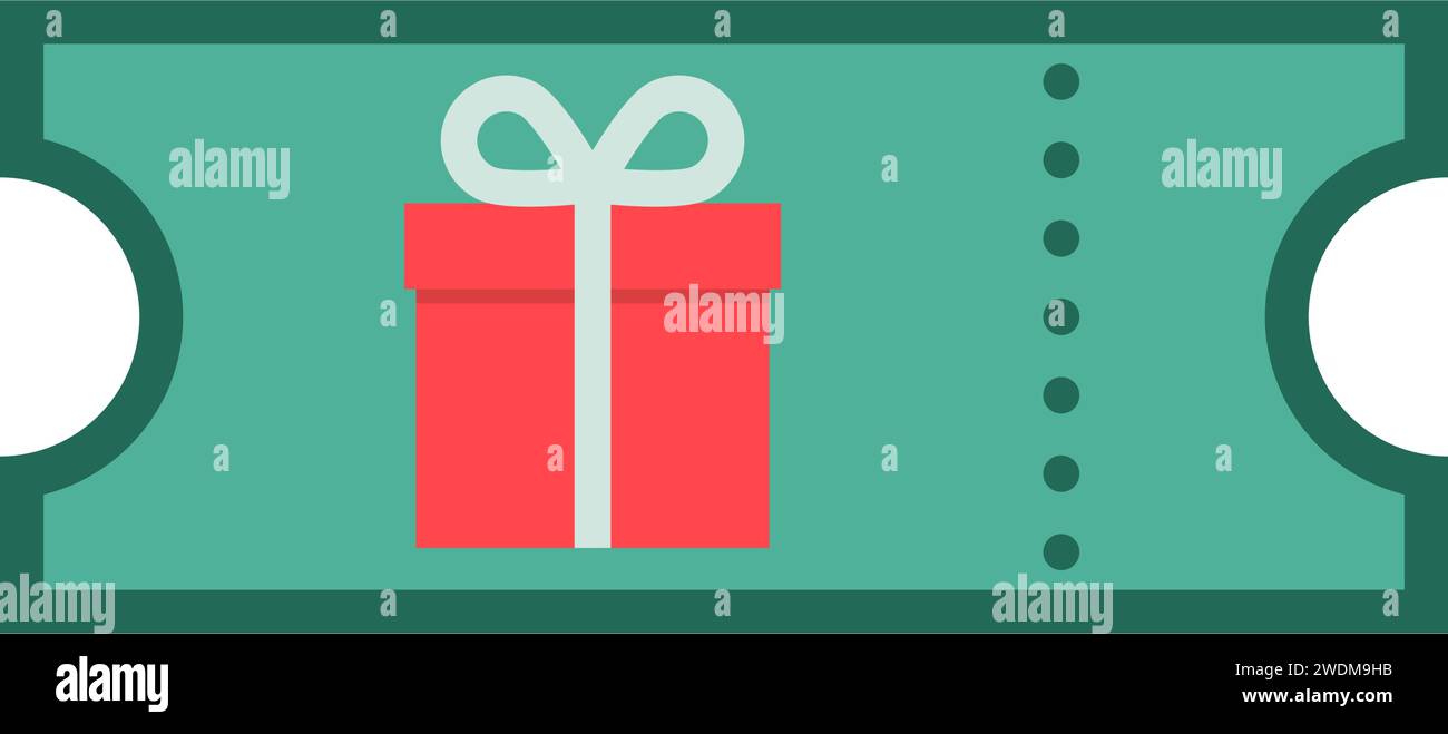Gift voucher payment isolated one color icon Stock Vector
