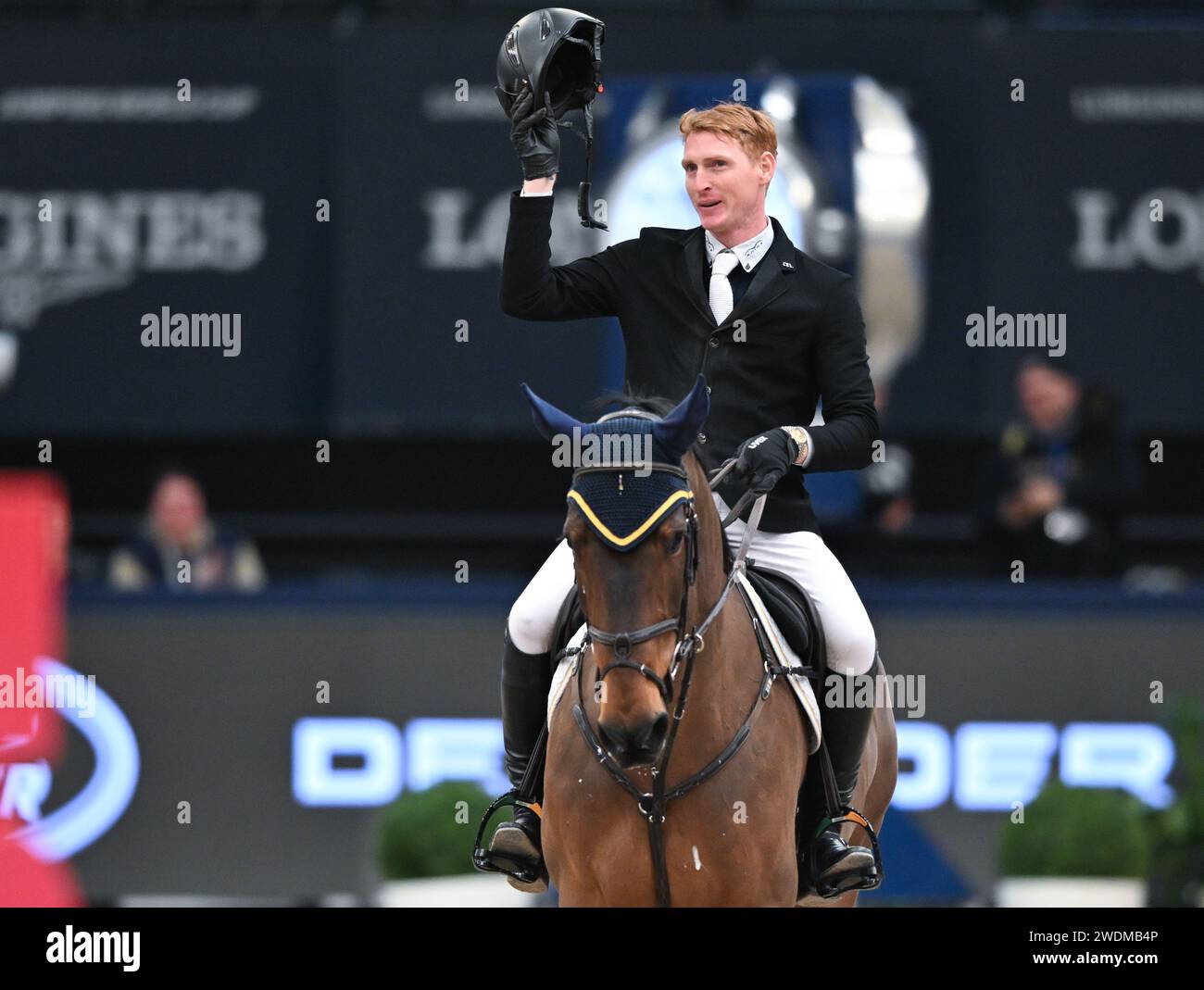 Leipzig, Germany. 21st Jan, 2024. Equestrian sport/jumping, World Cup