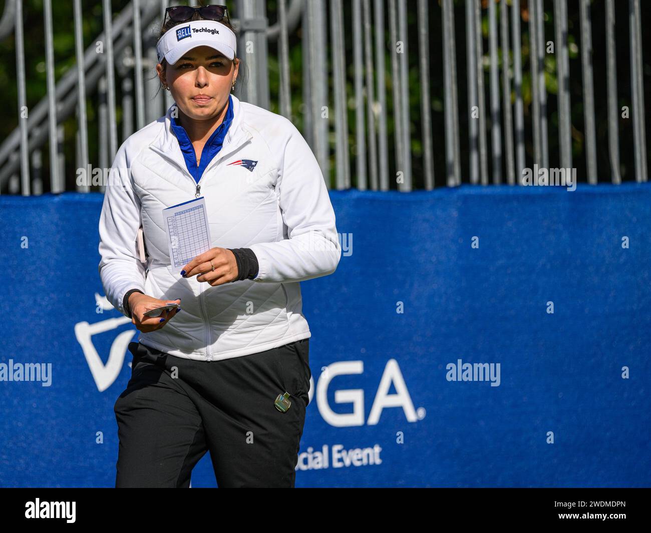Orlando, FL, USA. 21st Jan, 2024. Alexa Pano walks onto the first tee