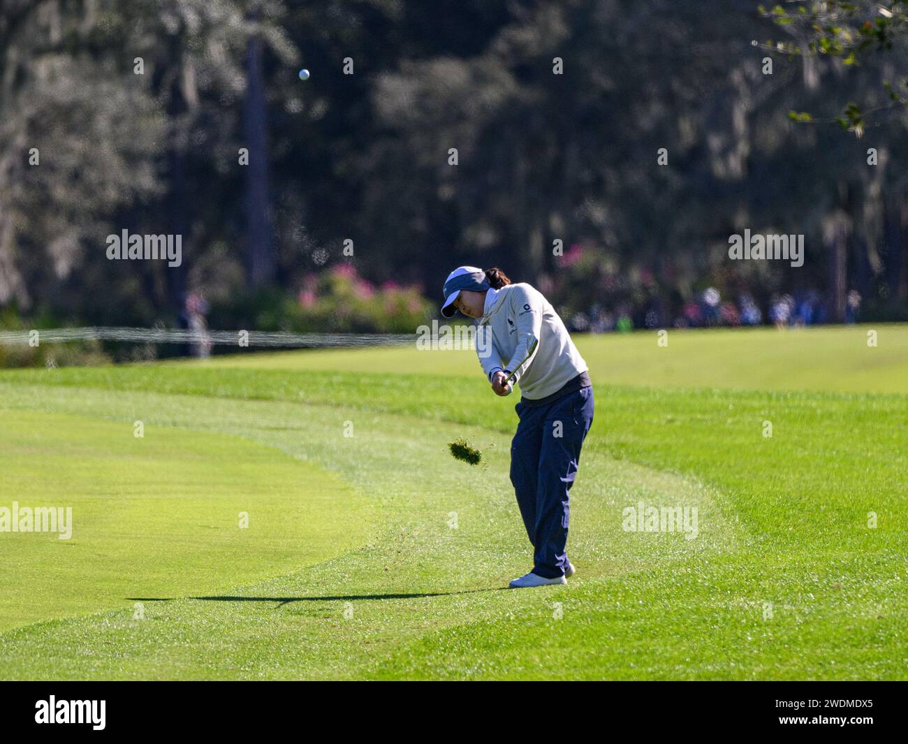 Orlando, FL, USA. 21st Jan, 2024. Andrea Lee ninth fairway during final