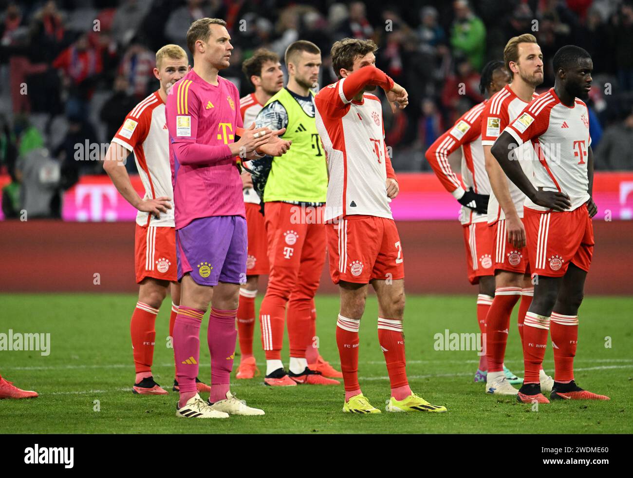  21 January 2024, Bavaria, Munich: Soccer, Bundesliga, FC Bayern Munich 