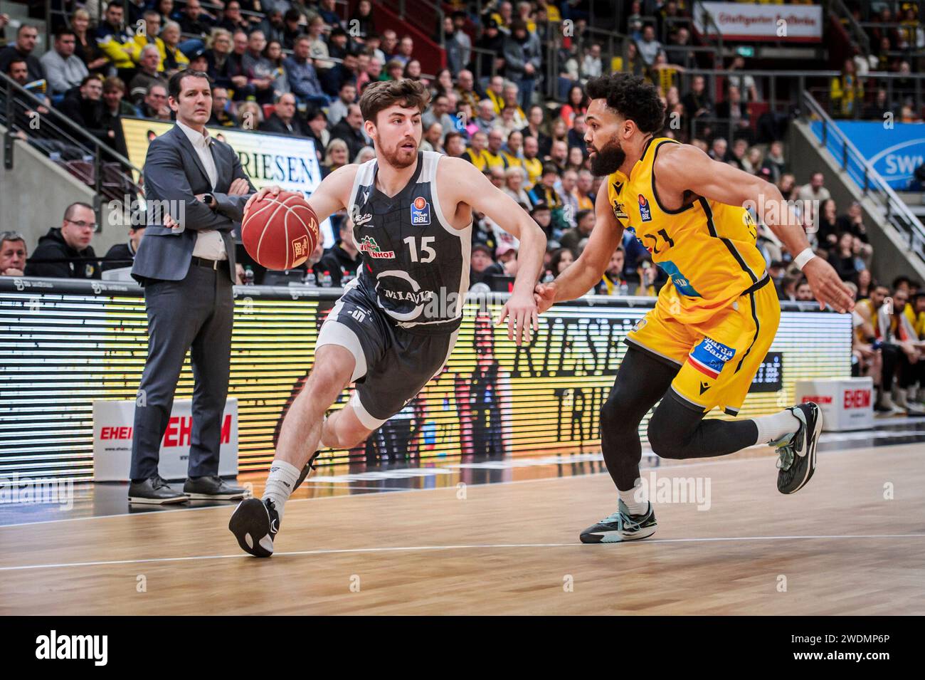Ludwigsburg, Deutschland. 21st Jan, 2024. Ryan Schwieger (Rasta Vechta ...