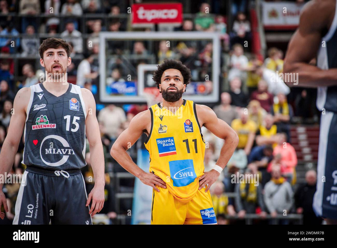 Ludwigsburg, Deutschland. 21st Jan, 2024. Ryan Schwieger (Rasta Vechta ...