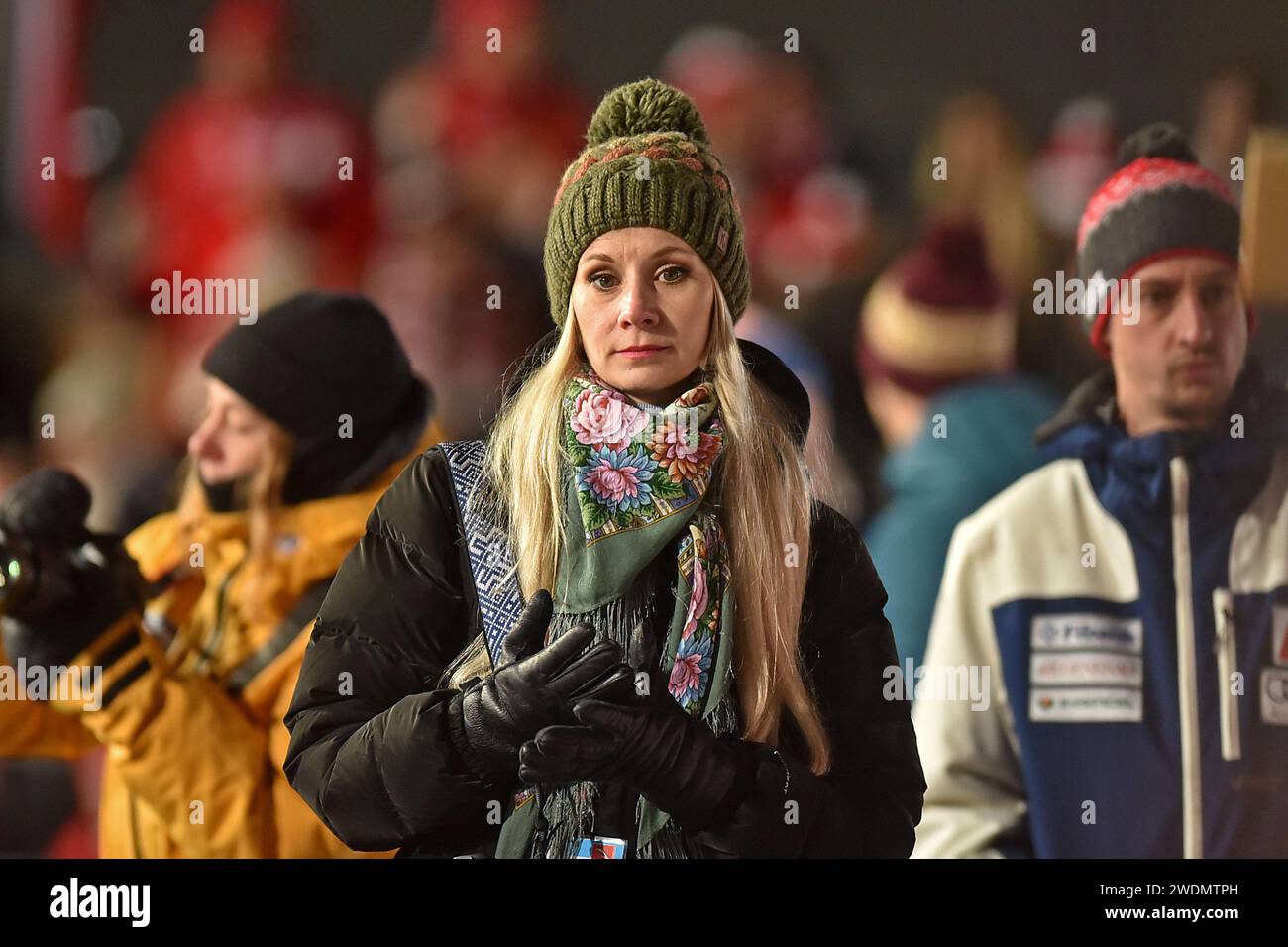 Zakopane, Poland. 21st Jan, 2024. Ewa Bilan-Stoch Bilan Stoch during the FIS Ski Jumping World Cup individual competition on January 21, 2024 in Zakopane, Poland. (Photo by Krzysztof Porebski/PressFocus/Sipa USA) Credit: Sipa USA/Alamy Live News Stock Photo