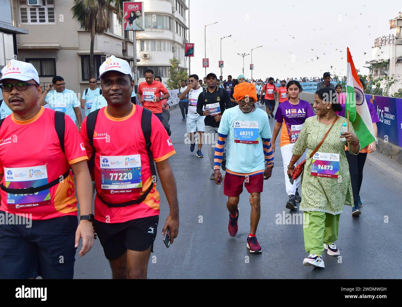 Mumbai, India. 21st Jan, 2024. MUMBAI, INDIA - JANUARY 21: Participants ...