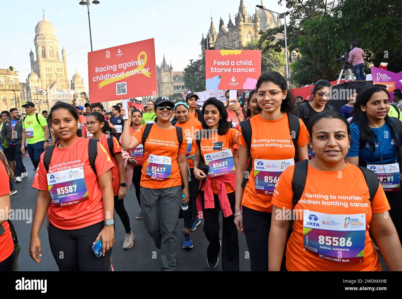 Mumbai, India. 21st Jan, 2024. MUMBAI, INDIA - JANUARY 21: Participants