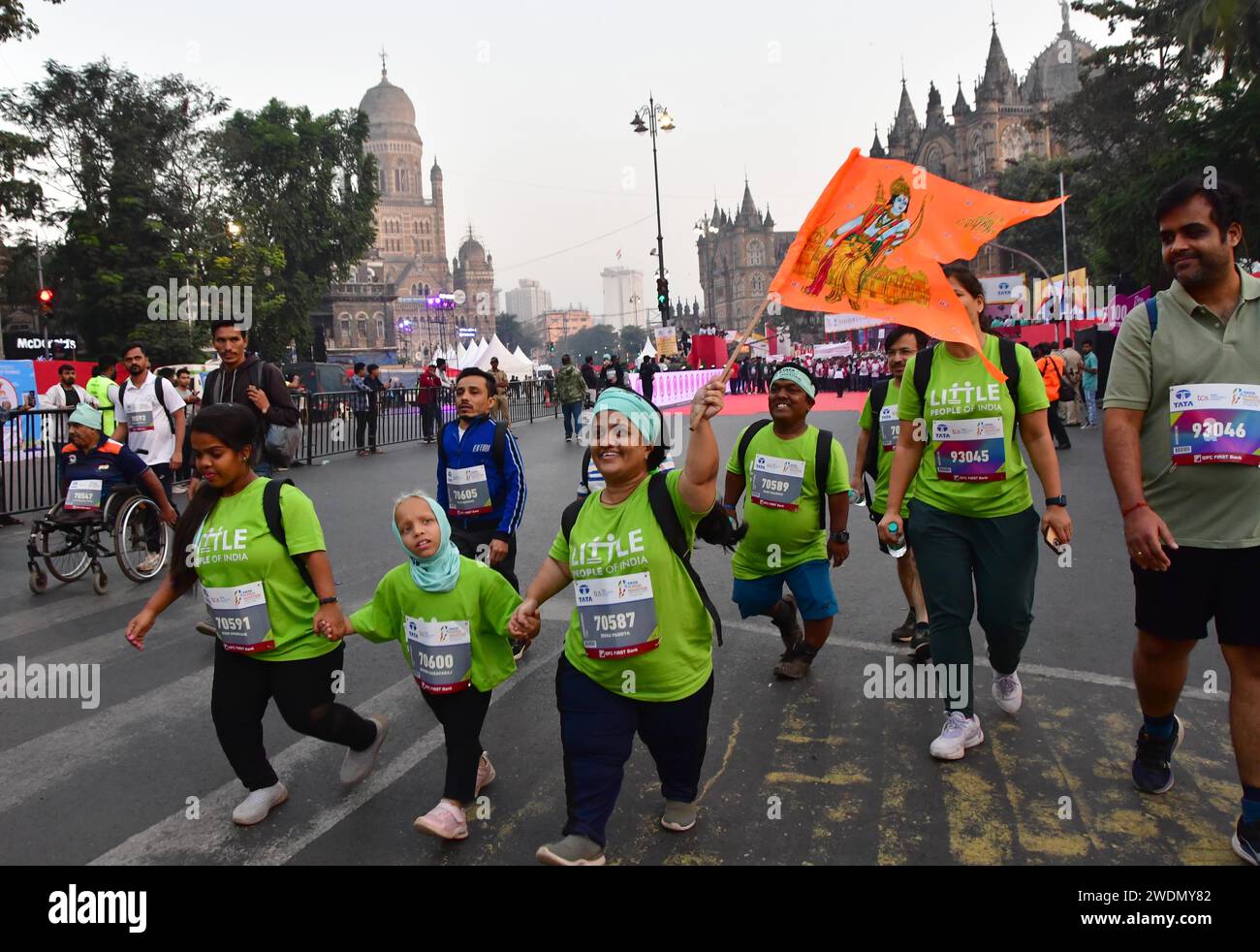 Mumbai, India. 21st Jan, 2024. MUMBAI, INDIA - JANUARY 21: Participants