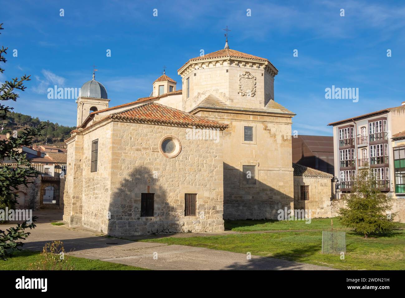 Church of Santa María in Briviesca town, Burgos province, Spain. Stock Photo