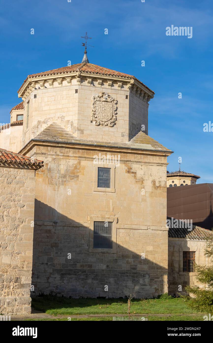 Church of Santa María in Briviesca town, Burgos province, Spain. Stock Photo