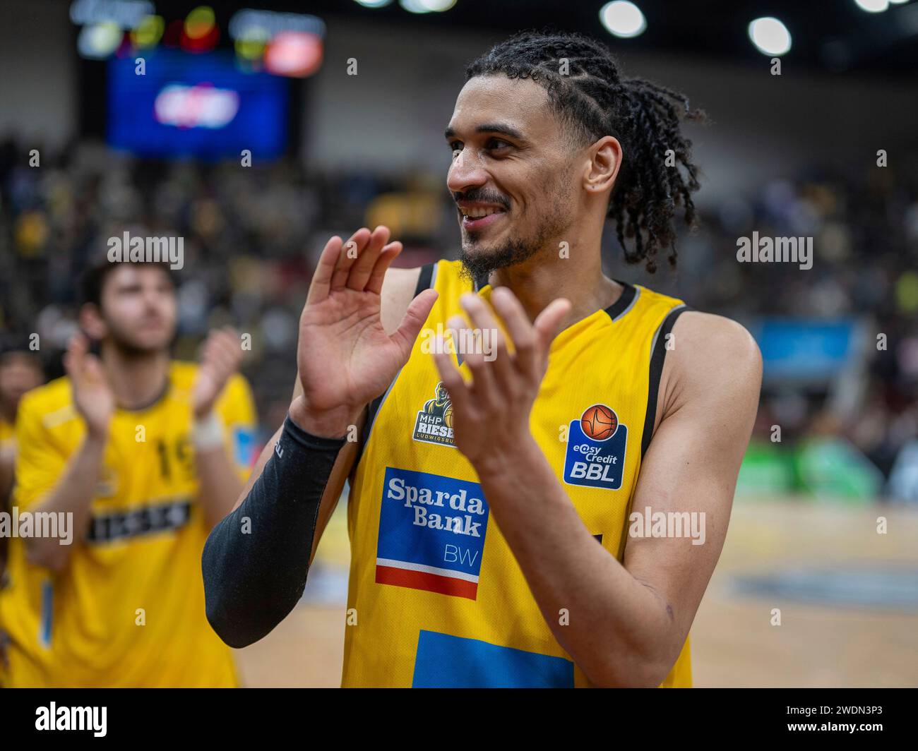 Ludwigsburg, Deutschland. 21st Jan, 2024. Jonathan Baehre (MHP Riesen ...