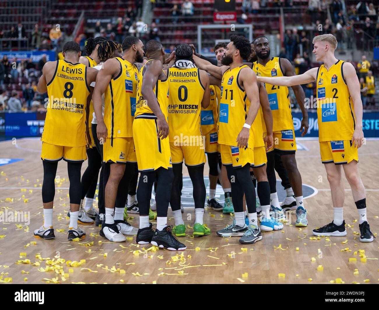 Ludwigsburg, Deutschland. 21st Jan, 2024. Teamkreis Riesen, GER, MHP