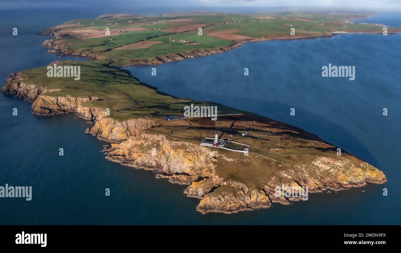 The Mull of Galloway which is Scotland's most southerly point Stock