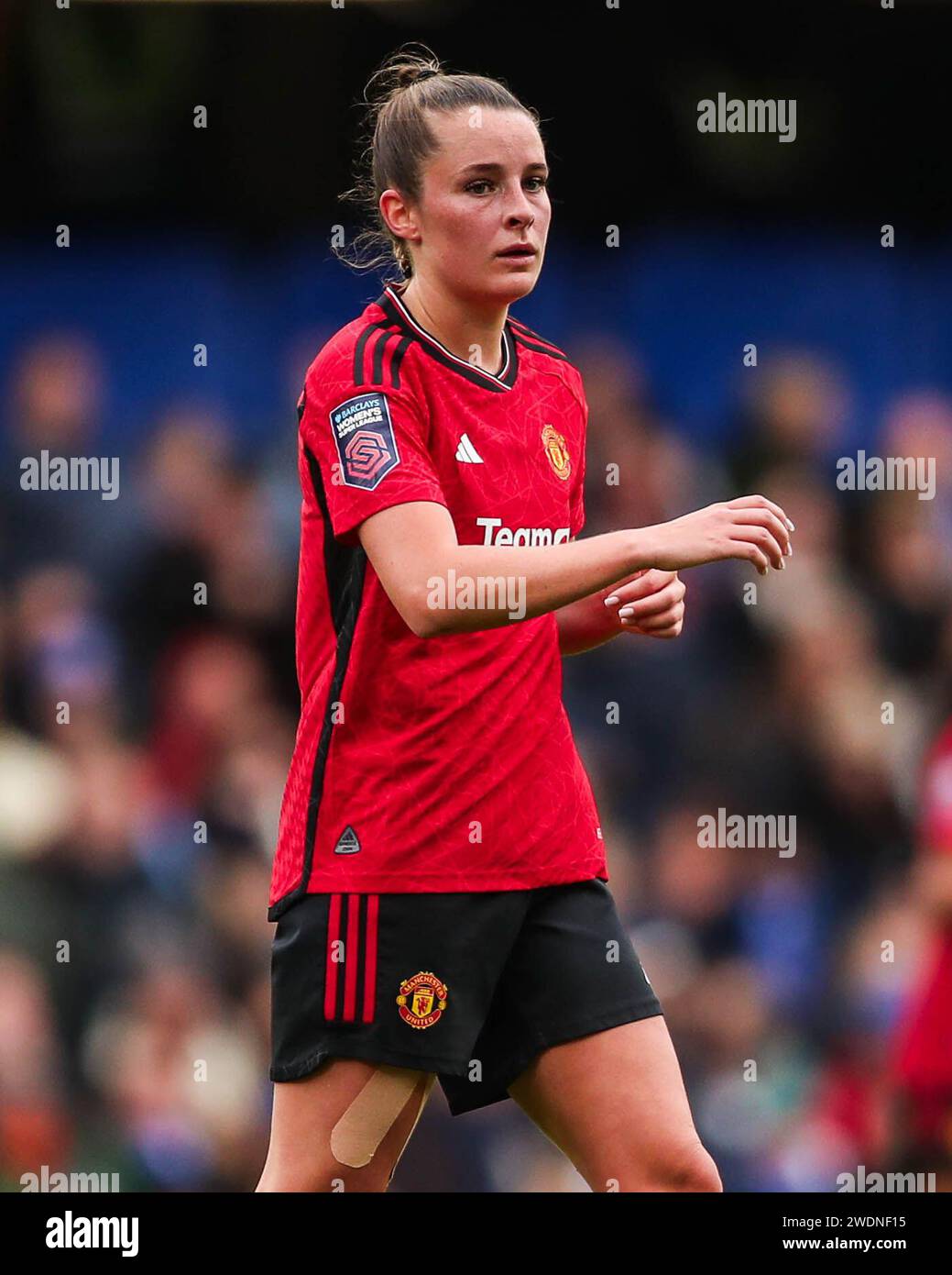 London, England, United Kingdom on 21 January 2024. Manchester United's Ella Toone in action during the Chelsea Women v Manchester United Women Barclays Women's Super League match at Stamford Bridge, London, England, United Kingdom on 21 January 2024 Credit: Every Second Media/Alamy Live News Stock Photo