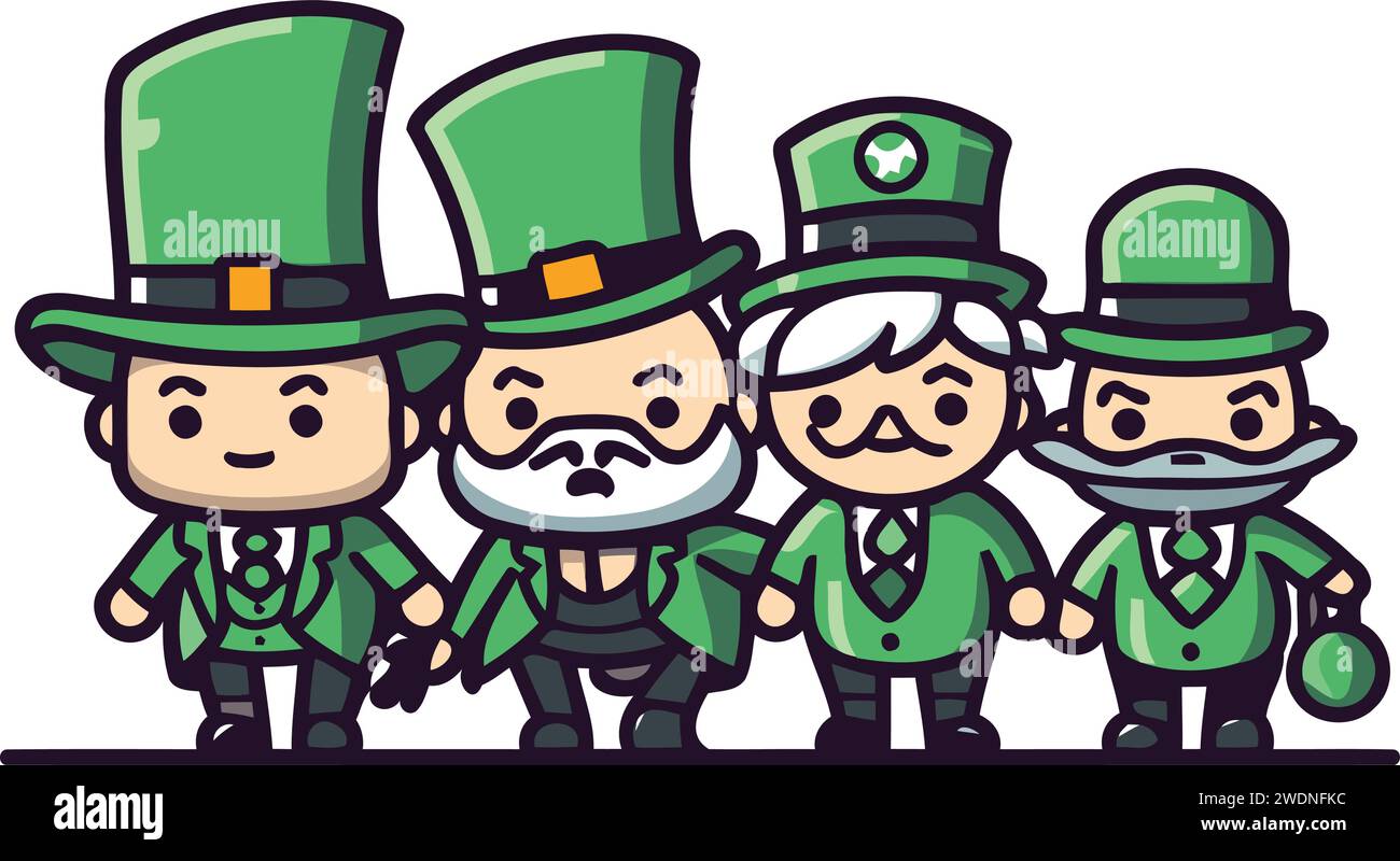 Leprechauns And Leprechauns Vector Illustration Stock Vector Image