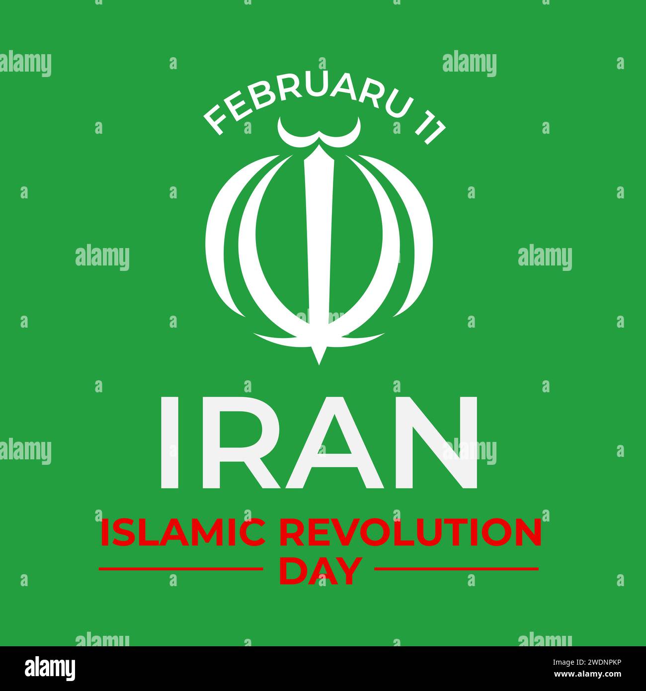 Iran Islamic Revolution Day banner. Iranian National holiday on ...