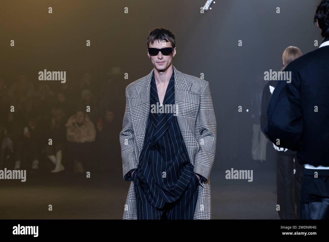 Paris France 21st Jan 2024 RHUDE Fall Winter 2024 2025 Runway   Paris France 21st Jan 2024 Rhude Fallwinter 2024 2025 Runway During Paris Fashion Week Menswear On January 2024 Paris France 21012024 Credit Dpaalamy Live News 2WDNRHG 