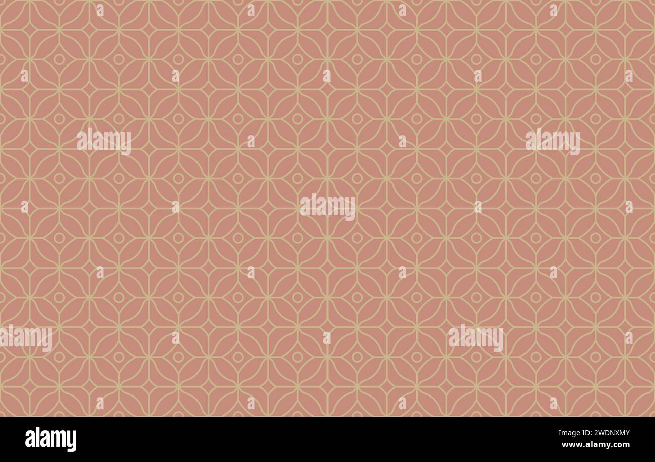 Abstract arabic mosaic geometric pattern with crossing thin lines. Ornate oriental background. Stock Vector