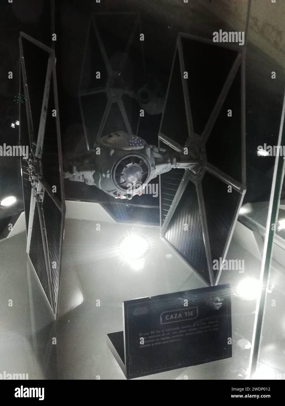 Leon, Mexico. Jan 21, 2024. TIE starfighter in Star Wars Exhibit during ...