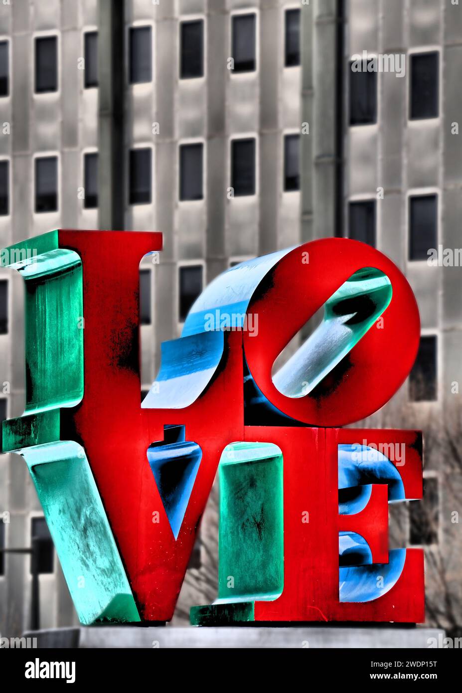 Love from Philly, LOVE SIGN in PHILADELPHIA Stock Photo