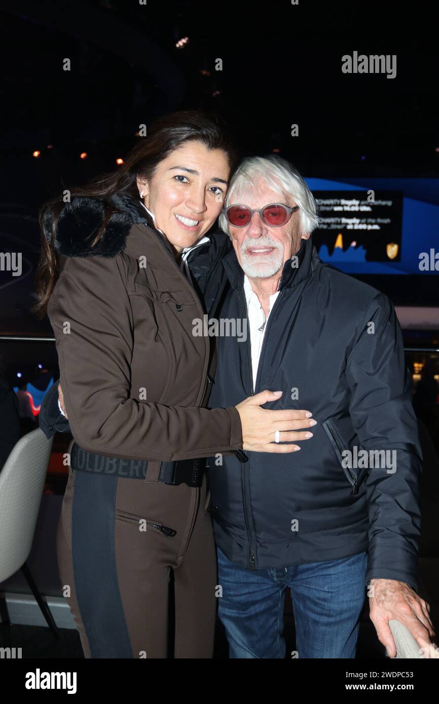 KITZBUEHEL, Austria. , . Fabiana Flosi, married to Bernie ECCLESTONE, the former F1 Grand Prix Manager and FOM CEO. KITZ - Race Club - the VIP Lounge of the HAHNENKAMM-SKI ALPINE Men's downhill race weekend, - Hahnenkamm Rennen, fee liable image - Photo Credit: © Arthur THILL ATP images (THILL Arthur/ATP/SPP) Credit: SPP Sport Press Photo. /Alamy Live News Stock Photo